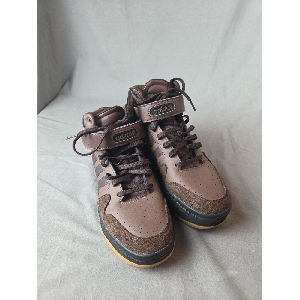 Adidas Forum High 84 Brown Men's 9 Left Has 1 Inch Lift